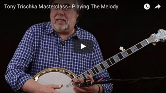 Tony Trischka how to play the melody on the banjo video